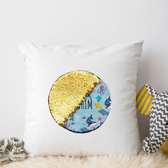 Pillow with Reversible Sequin